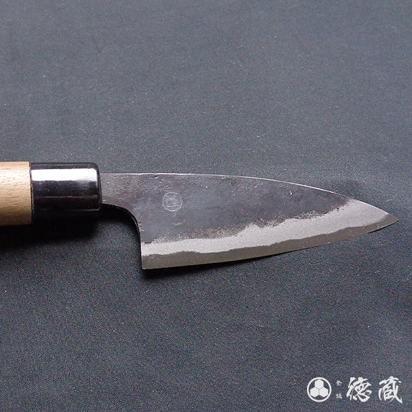 青二纸 黑面锻造加工 小包丁 胡桃木手柄