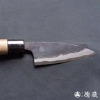 青二纸 黑面锻造加工 小包丁 胡桃木手柄
