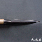 青二纸 黑面锻造加工 小包丁 胡桃木手柄
