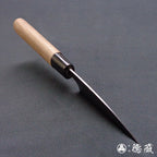 青二纸 黑面锻造加工 小包丁 胡桃木手柄