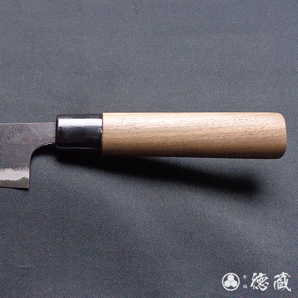 青二纸 黑面锻造加工 小包丁 胡桃木手柄