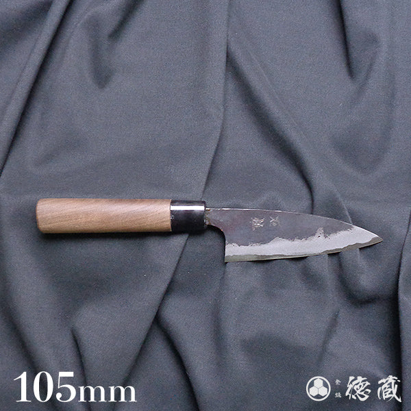 青二纸 黑面锻造加工 小包丁 胡桃木手柄
