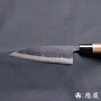 青二 黑面锻造加工 舟行刀　胡桃木手柄