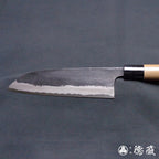 青S 黑色锻造加工 三德刀 胡桃木手柄