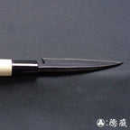 青二 黑面锻造加工 小包丁 朴木手柄