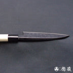 青二 黑面锻造加工 厚出刃切鱼刀 朴木手柄