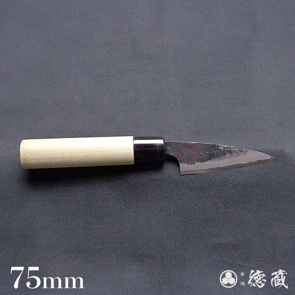 青二 黑面锻造加工 小柳厨刀 朴木手柄