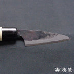 青二 黑面锻造加工 小柳厨刀 朴木手柄