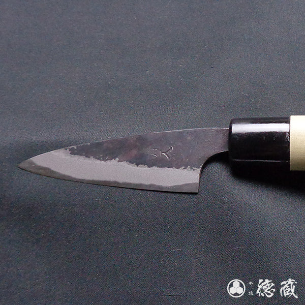 青二 黑面锻造加工 小柳厨刀 朴木手柄