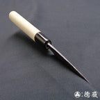 青二 黑面锻造加工 小柳厨刀 朴木手柄