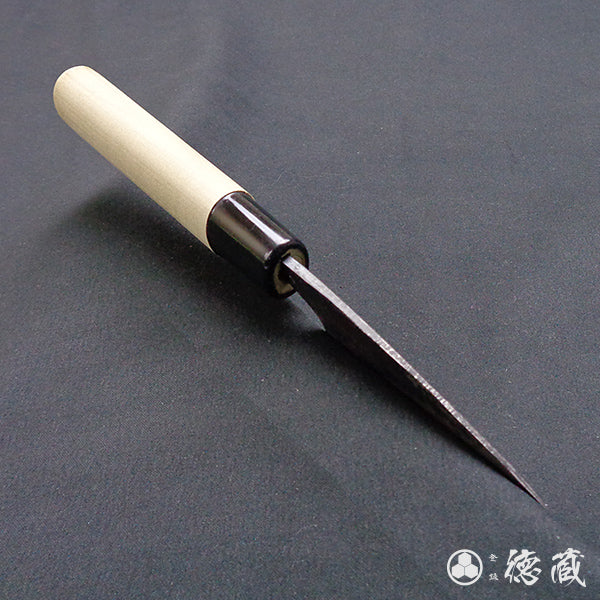 青二 黑面锻造加工 小柳厨刀 朴木手柄
