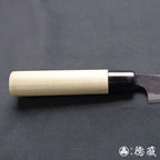 青二 黑面锻造加工 小柳厨刀 朴木手柄
