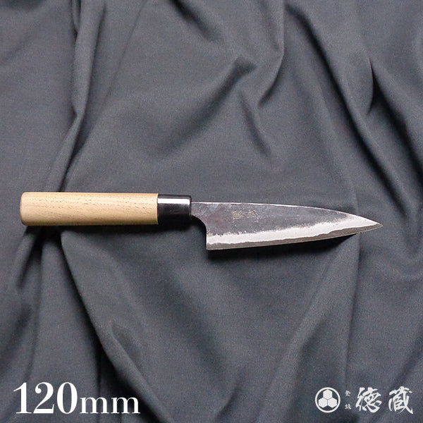 青二 黑面锻造加工 小柳厨刀 胡桃木手柄