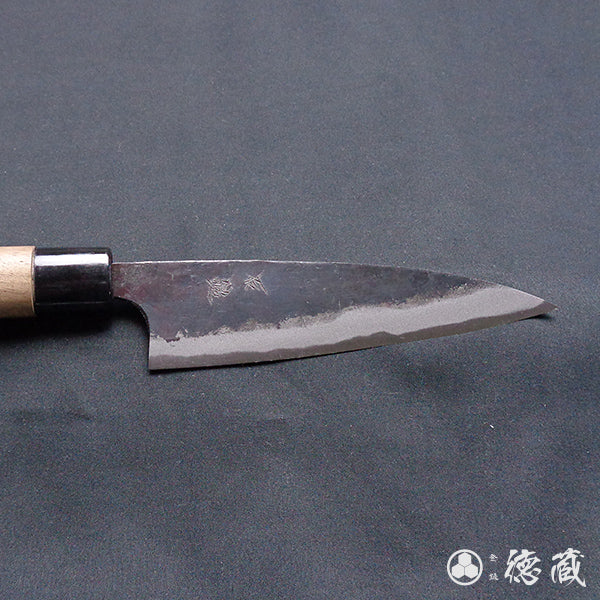 青二 黑面锻造加工 小柳厨刀 胡桃木手柄