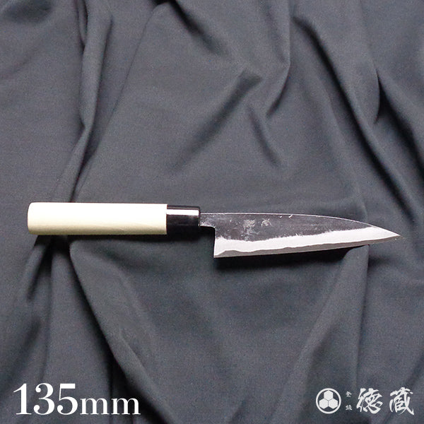 青二 黑面锻造加工 小柳厨刀 朴木手柄