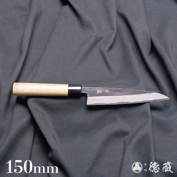 青二 黑面锻造加工 小柳厨刀 胡桃木手柄