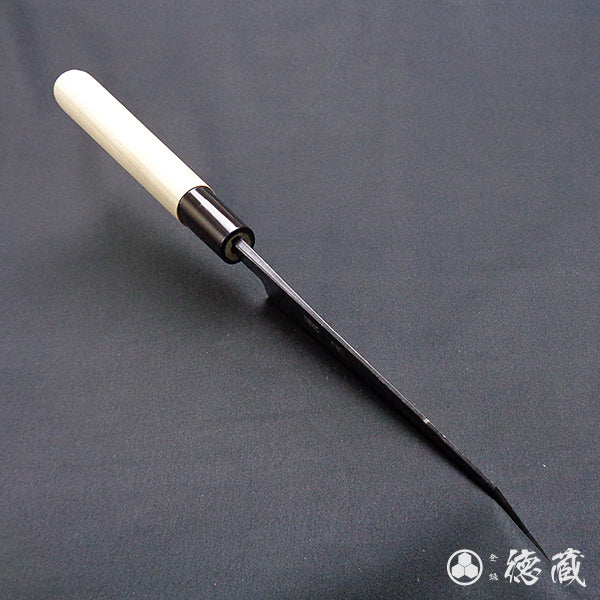 青二 黑面锻造加工 切付厨刀 朴木手柄