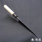青二 黑面锻造加工 切付厨刀 朴木手柄