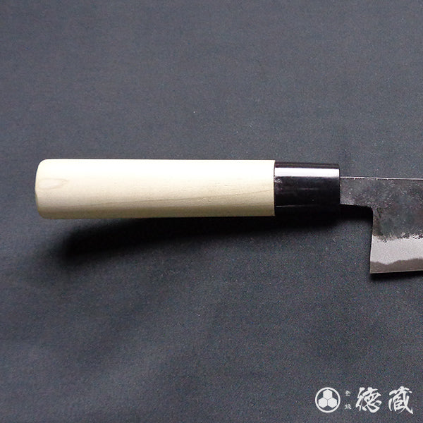 青二 黑面锻造加工 切付厨刀 朴木手柄