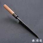 青二 黑面锻造加工 切付厨刀胡桃木手柄