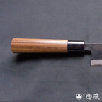 青二 黑面锻造加工 切付厨刀胡桃木手柄