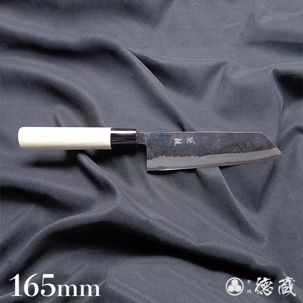 青二 黑面锻造加工 文化厨刀 朴木手柄