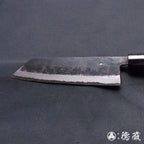 青二 黑面锻造加工 文化厨刀 朴木手柄