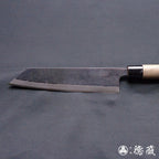 青二　淬火留黑加工　切付包丁　胡桃手柄