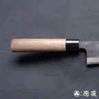 青二　淬火留黑加工　切付包丁　胡桃手柄