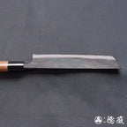 白一 黑面锻造加工 菜刀 胡桃木手柄