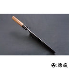 白一 黑面锻造加工 菜刀 胡桃木手柄