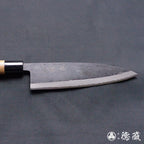 青二 黑面锻造加工 伊予型舟行刀 胡桃木手柄