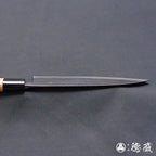 青二 黑面锻造加工 伊予型舟行刀 胡桃木手柄