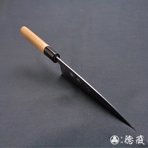 青二 黑面锻造加工 伊予型舟行刀 胡桃木手柄