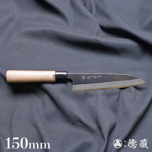 青二 黑面锻造加工 牛刀 胡桃木手柄