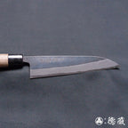 青二 黑面锻造加工 牛刀 胡桃木手柄