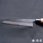 青二 黑面锻造加工 牛刀 胡桃木手柄