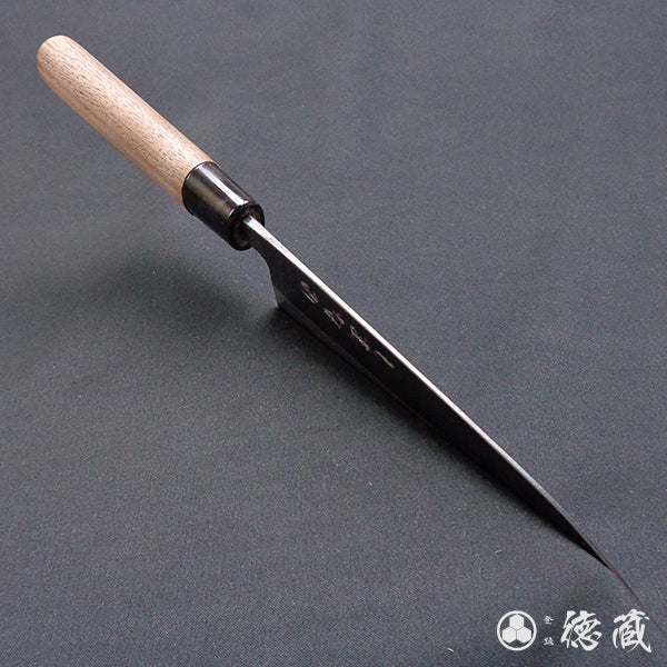 青二 黑面锻造加工 牛刀 胡桃木手柄