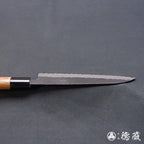 青S 黑色锤纹加工 三德刀 胡桃木手柄