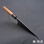 青S 黑色锤纹加工 三德刀 胡桃木手柄
