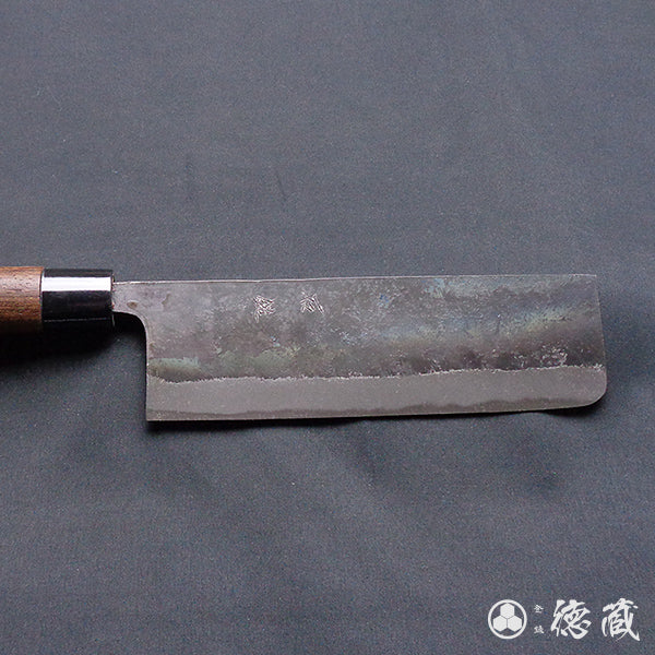 青二 黑面锻造加工 菜刀 崖豆木手柄