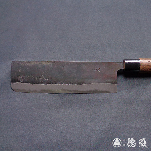 青二 黑面锻造加工 菜刀 崖豆木手柄