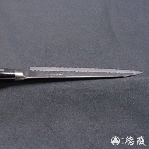 Blue-super hammered finish    Gyutou-knife (chef's knife)  black handle