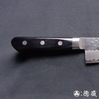 Blue-super hammered finish    Gyutou-knife (chef's knife)  black handle