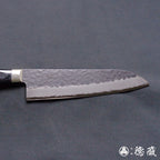 青S 黑色锤纹加工 三德刀 黑色手柄