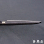 青S 黑色锤纹加工 三德刀 黑色手柄