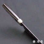 青S 黑色锤纹加工 三德刀 黑色手柄