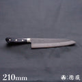 青S 黑色缎面槌面加工 牛刀 黑色手柄