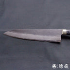 青S 黑色缎面槌面加工 牛刀 黑色手柄