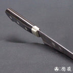 青S 黑色缎面槌面加工 牛刀 黑色手柄